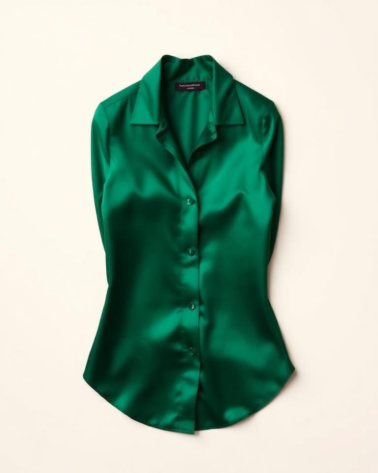 Emerald Silk Blouse