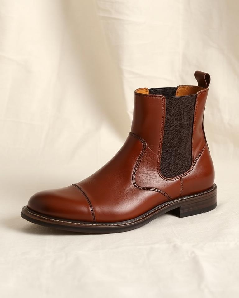 Tan Leather Chelsea Boot